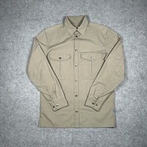 Fjallraven Greenland Shirt Men's Size Small Regular Beige Button Down Workwear